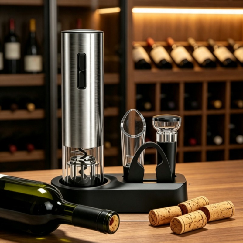 Wine Opener Electric - فتاحة زجاجات النبيذ الكهربائية عبر USB،