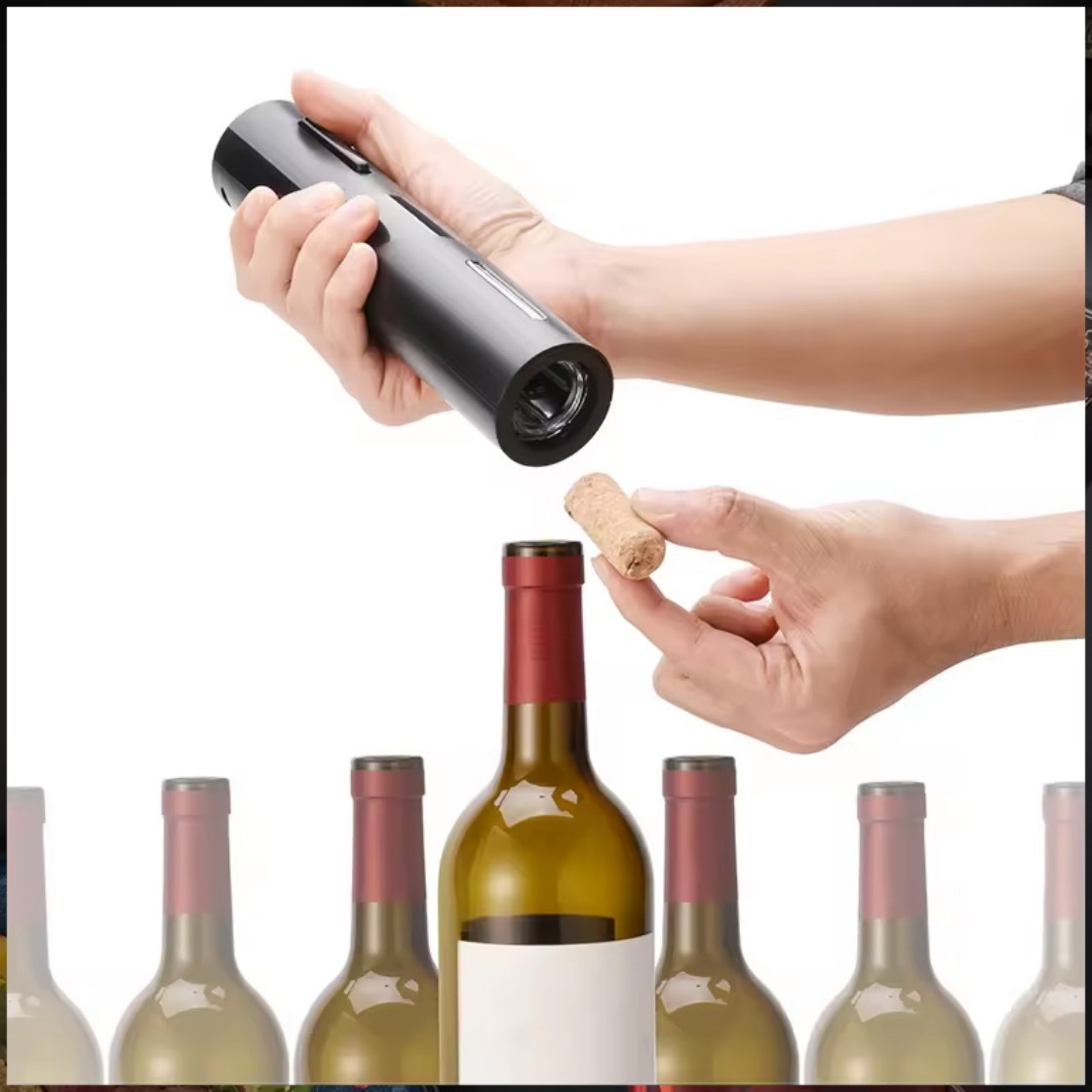 Wine Opener Electric - مجموعة فتاحة زجاجات النبيذ الكهربائية المنزلية