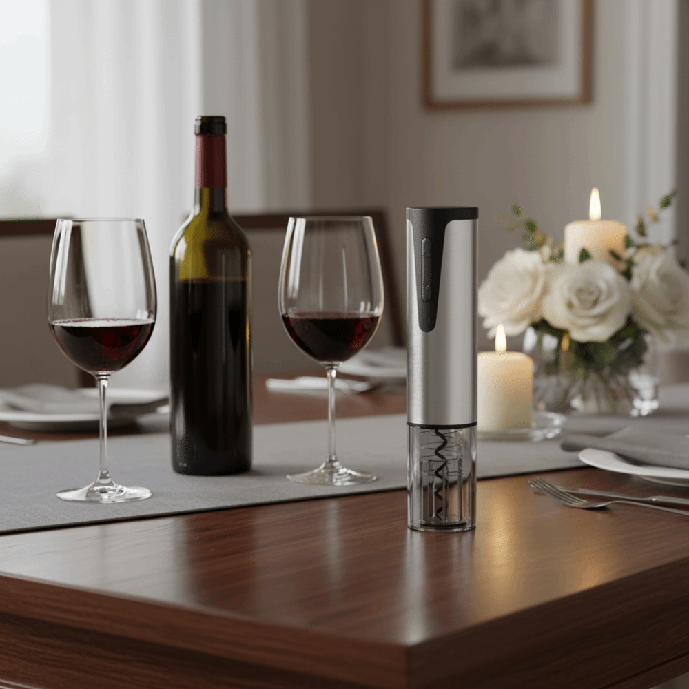 Wine Opener Electric - فتاحة زجاجات النبيذ الكهربائية القابلة لإعادة