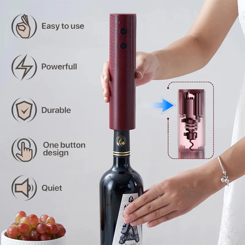 فتاحة زجاجات النبيذ الأحمر الك - مراجعة Wine Opener Electric وسعره