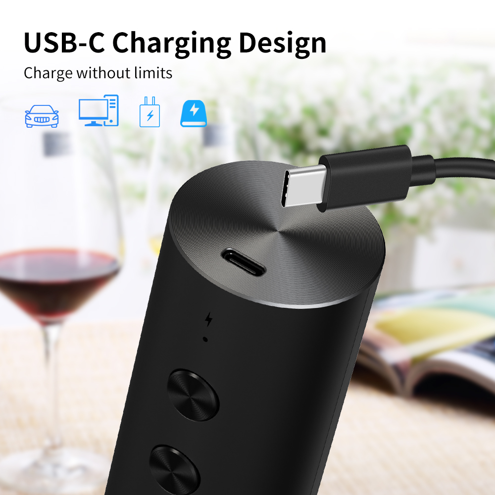 مجموعة فتاحة زجاجات نبيذ كهربا - مراجعة Wine Opener Electric وسعره