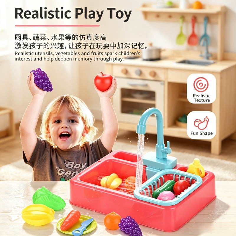 مجموعة حوض غسيل الأطباق البلاس - مراجعة Kitchen Appliances For Kids وسعره