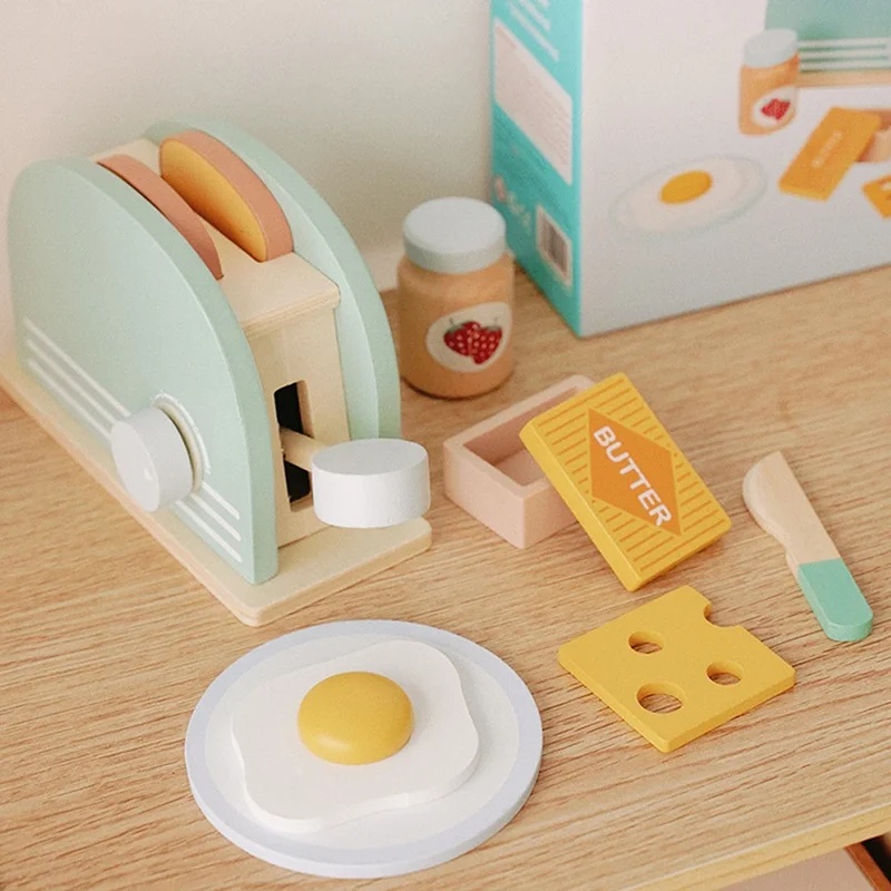 لعبة محمصة خبز خشبية للأطفال،  - مراجعة Kitchen Appliances For Kids وسعره