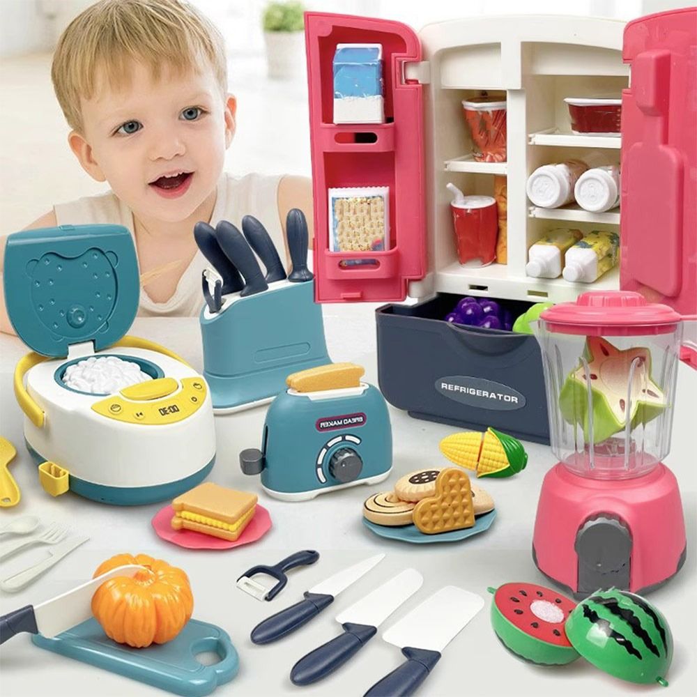مجموعة ألعاب طبخ ملونة ومرحة،  - مراجعة Kitchen Appliances For Kids وسعره