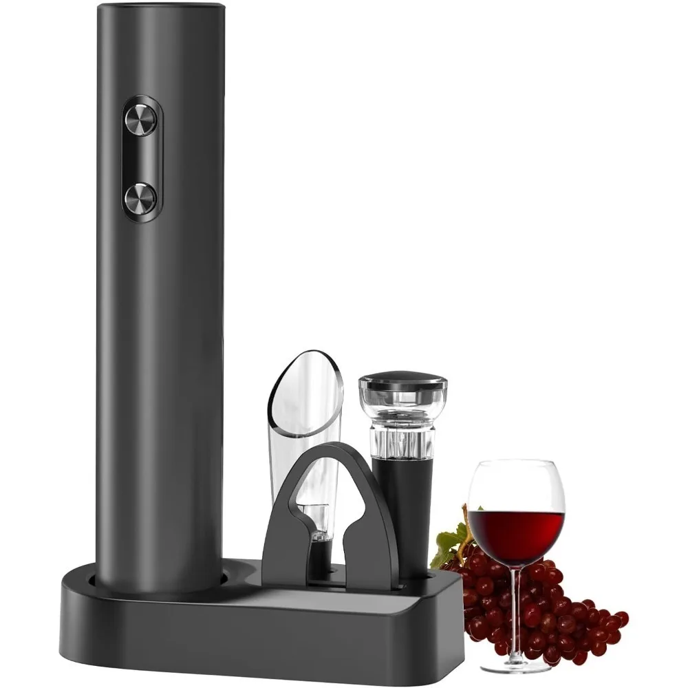 مجموعة فتاحة زجاجات النبيذ الك - مراجعة Wine Opener Electric وسعره